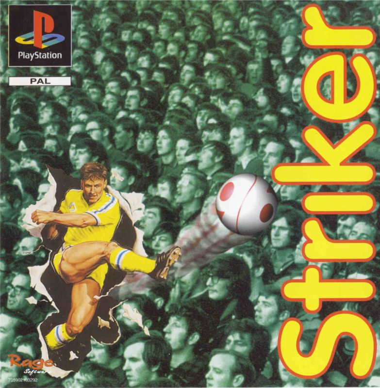 Striker '96 box art for Playstation